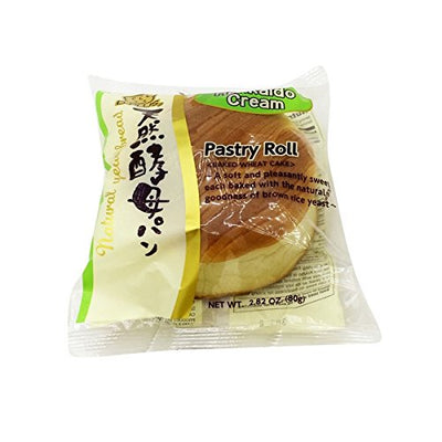 D-Plus - Japanese Bread Baked Wheat Cake (Hokkaidou Milk Cream), 2.82 Ounces, (Pack of 2)