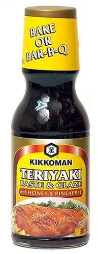 Kikkoman Teriyaki Baste & Glaze With Honey & Pineapple, 12.8-Ounce Bottle (Pack of 3) - Mighty Depot