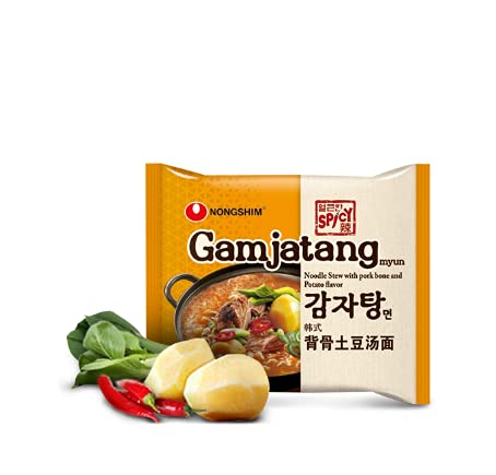 Korean Nongshim Spicy Gamjatang Ramen Family Pack