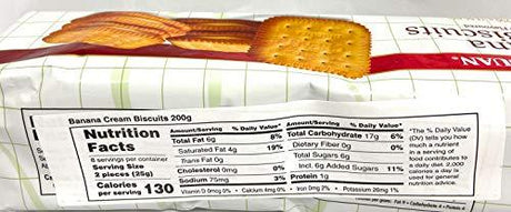 Banana Cream Biscuits - 7.05oz (Pack of 1) - Mighty Depot