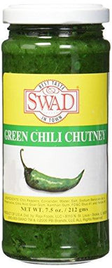 Great Bazaar Swad Chilli Chutney, Green, 7.5 Ounce - Mighty Depot