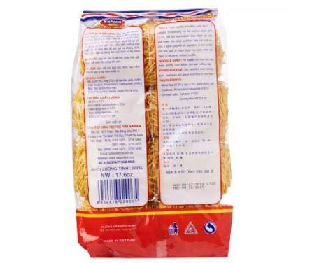 Safoco Egg Noodle 500g - Can be use for soup, shabu shabu, stir fry noodles, hongkong style dishes. - Mighty Depot
