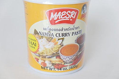 MAESRI Namya (Red) Curry Paste for Thai Style Noodle, Authentic Thai Crusine