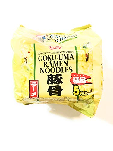 Shirakiku Japanese Style Instant Noodles Tonkotsu Flavor(5x3.35 Oz)