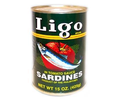 Ligo, Green-Sardines in Tomato Sauce (Large), 15 oz - Mighty Depot