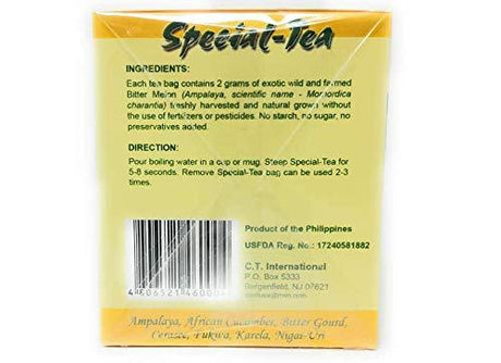 Special-Tea Exotic Ampalaya (Bitter Melon) 30 Bags - Mighty Depot