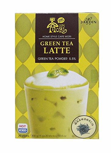 Cafe Mori's Green Tea Latte Mix Total 10.6 Oz - 20 Package (.5 Oz Each) - Great for Hot or Iced