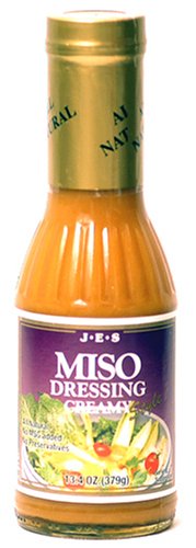 JES Miso Dressing - Creamy, 13.4-Ounce Bottle (Pack of 3)