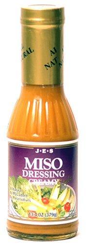 JES Miso Dressing - Creamy, 13.4-Ounce Bottle (Pack of 3) - Mighty Depot