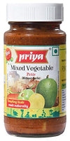 Priya Mixed Vegetable Pickle (without Garlic) 300G