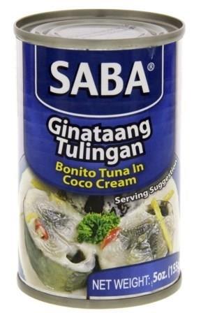 Saba, Ginataang Tulingan - Bonito Tuna in Coco Cream, 5 oz - Mighty Depot