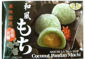 royal family mochi coconut pandan (pack of 1)