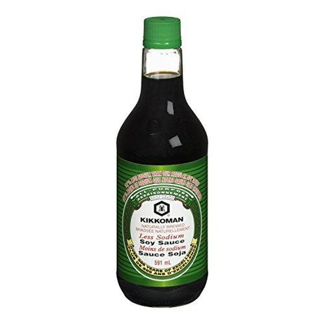 Kikkoman Less Sodium Lite Soy Sauce, 20 Fluid Ounce -- 12 per case. - Mighty Depot