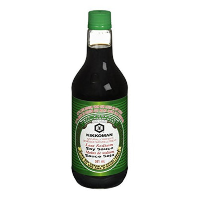 Kikkoman Less Sodium Lite Soy Sauce, 20 Fluid Ounce -- 12 per case.