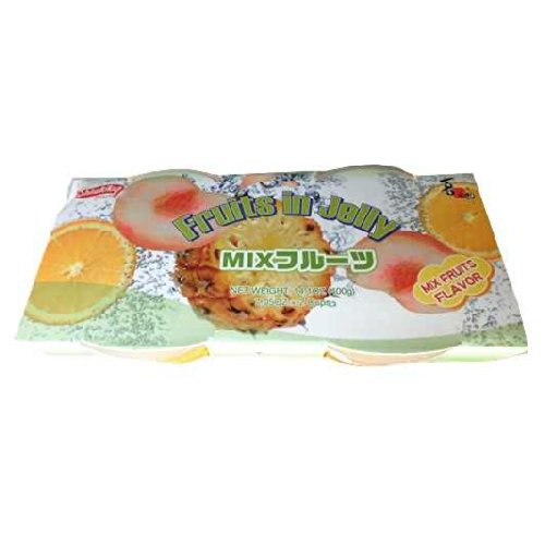 Shirakiku Fruit Jelly, Fruit Mix, 2pc, 200g