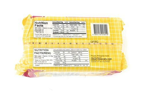 Croley Foods Sunflower Crackers Cream Sandwich, Strawberry Flavor, 7-Pack, 6.7 oz (190g) - Mighty Depot