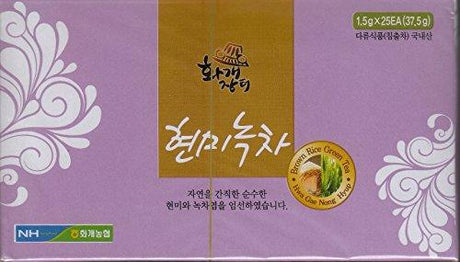 Brown Rice Green Tea - 1.5g X 25 Tea Bags - Mighty Depot