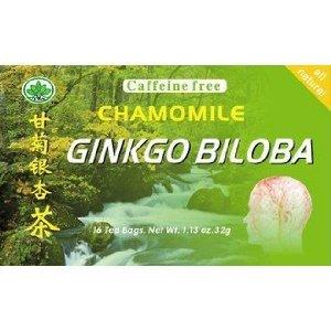G tea-chamomile ginkgo biloba(caffeine free)-16 tea bags (Pack of 1) - Mighty Depot