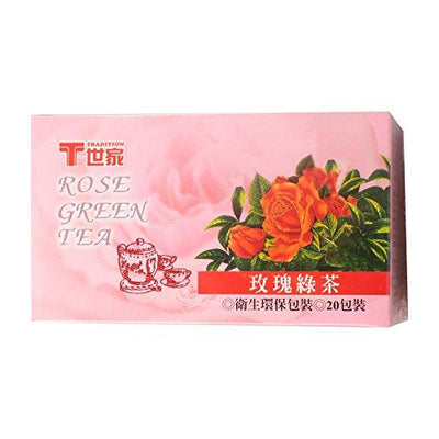 tradition rose green tea (20-ct) - 1.4oz