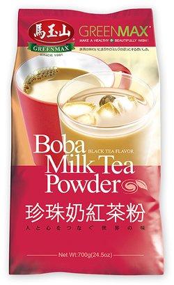 Greenmax - Boba Milk Tea Powder- Black Tea Flavor(24.5 Oz) + Green Tea Flavor (24.5 Oz) - Mighty Depot