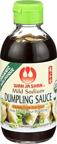 Wan Ja Shan, Sauce Dumpling Less Sodium Gluten Free Organic, 6.7 Fl Oz