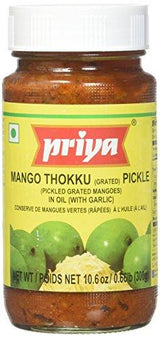 Priya Thokku (Shredded) Mango Pickle with Garlic - Mighty Depot