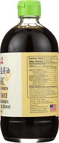 Wan Ja Shan, Sauce Soy Tamari Less Sodium organic, 15 Ounce