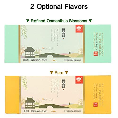 West Lake Lotus Root Powder,Chinese Lotus Root Starch,350g,12pcs,西湖藕粉 (Pure) - Mighty Depot