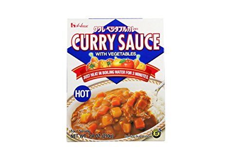 House Foods Curry Sauce with Vegetables, Hot, 7 ounce, Pack of 1 - Mighty Depot