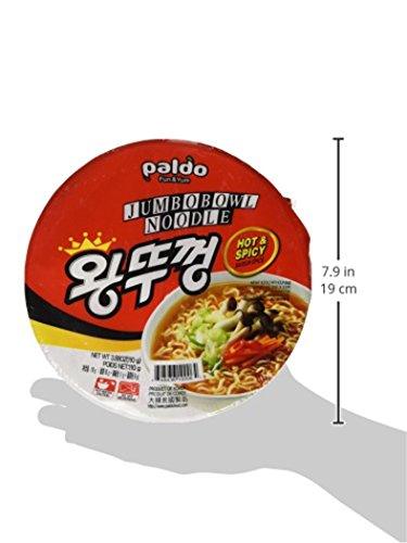 Paldo Spicy Jumbo Bowl Noodle 3.88 Oz (Pack of 12)