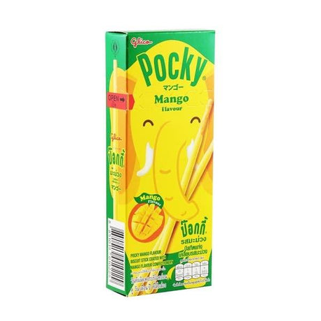 Glico Pocky Biscuit Sticks coated with Mango Flavour 1box 25 g - Mighty Depot