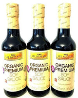 Lee Kum Kee Organic Premium Soy Sauce 16.9 oz (Pack of 3) - Mighty Depot