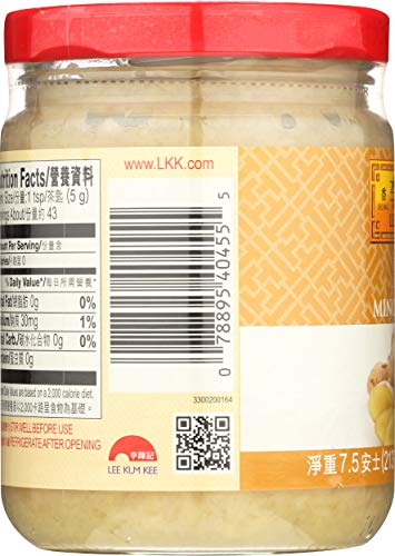 Lee Kum Kee Minced Ginger, 7.5-Ounce Jars (Pack of 4)