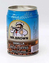 Mr. Brown, Vanilla Iced Coffee, 8.12 oz - Mighty Depot