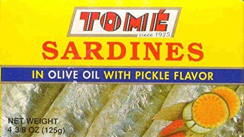 4 Packs Tome Sardines (In Olive Oil w/ Pickle Flavor) 125g Ea - Mighty Depot