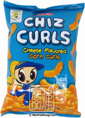 Jack N Jill Chiz Curls Cheese Flavored Corn Curis Party Pack, 120g 4.23oz Bag, Product of the Philippines