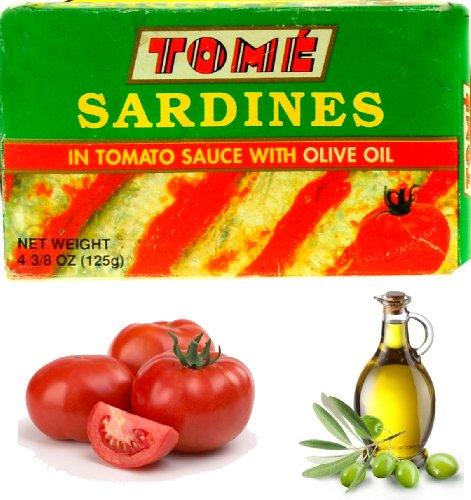 4 Packs Tome Sardines (In Tomato Sauce w/ Olive Oil) 125g Ea - Mighty Depot