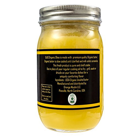 OJAS Organic Ghee, Home-style, 16 oz. - Mighty Depot