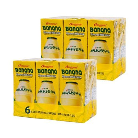 Binggrae Banana Milk 12 Pack 6.8 Fl Oz. - Mighty Depot