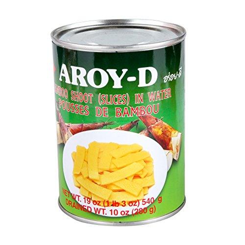 Aroy-D, Bamboo Shoots (Slices) in Water, 19 oz