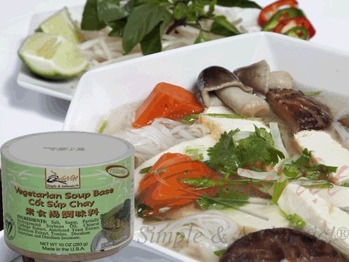 Quoc Viet Foods Vegetarian Soup Base 10oz Cot Sup Chay Brand