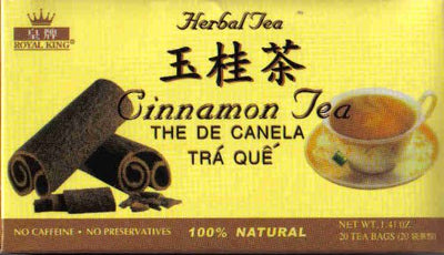 Cinnamon Tea 20 Tea Bags/boxes (Pack of 4)