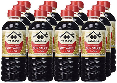 Yamasa Soy Sauce, 17 Fluid Ounce (Pack of 12)