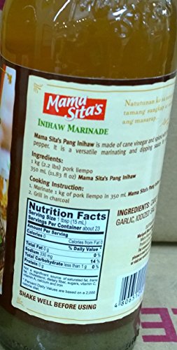 Mama Sita's Sukang Pang Inihaw Garlic Vinegar Pack of Three 350 Ml Per Bottle