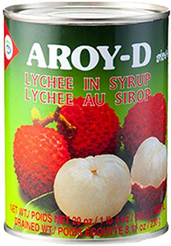 Aroy-D Lychees in Syrup 20 Oz (4 Pack)