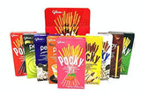 GLICO Pocky and Pejoy, Great Holiday Gift in Tin Box (Contains 9 Flavors) Net Wt. 20.3oz - Mighty Depot