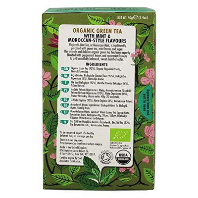 HEATH & HEATHER Organic Green Tea with Moroccan Mint 20ct, 20 CT