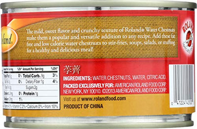 Roland Whole Water Chestnuts, Peeled, 8 oz