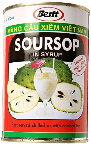 All Natural 100% Soursop Pulp in Syrup (Graviola Pulp Raw/uncut) - 15oz (Pack of 6) - Mighty Depot