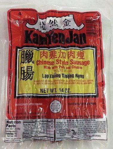 Kam Yen Jan Chinese Style Pork & Chicken Sausage 14oz (6 Pack)